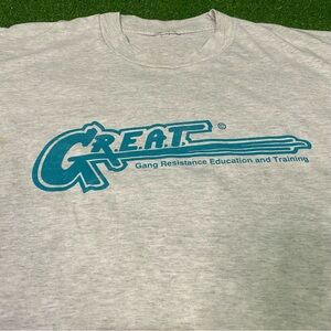 Vintage 90s Gang Resistance and Education G.R.E.a.T. Graduate Stadler 94 Tee